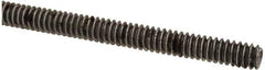 Value Collection - #10-24 UNC (Coarse), 6' Long, Low Carbon Steel Threaded Rod - Oil Finish Finish, Right Hand Thread - Industrial Tool & Supply
