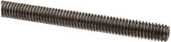 Made in USA - 5/16-18 UNC (Coarse), 6' Long, Low Carbon Steel Threaded Rod - Oil Finish Finish, Right Hand Thread - Industrial Tool & Supply
