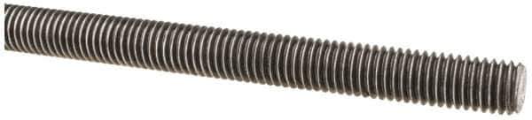 Made in USA - 1/2-13 UNC (Coarse), 6' Long, Low Carbon Steel Threaded Rod - Oil Finish Finish, Right Hand Thread - Industrial Tool & Supply