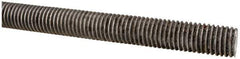 Made in USA - 5/8-11 UNC (Coarse), 6' Long, Low Carbon Steel Threaded Rod - Oil Finish Finish, Right Hand Thread - Industrial Tool & Supply