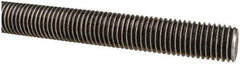 Made in USA - 3/4-10 UNC (Coarse), 6' Long, Low Carbon Steel Threaded Rod - Oil Finish Finish, Right Hand Thread - Industrial Tool & Supply