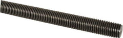 Made in USA - 7/8-9 UNC (Coarse), 6' Long, Low Carbon Steel Threaded Rod - Oil Finish Finish, Right Hand Thread - Industrial Tool & Supply