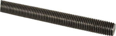Made in USA - 1-8 UNC (Coarse), 6' Long, Low Carbon Steel Threaded Rod - Oil Finish Finish, Right Hand Thread - Industrial Tool & Supply