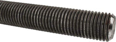 Made in USA - 1-1/4-7 UNC (Coarse), 6' Long, Low Carbon Steel Threaded Rod - Oil Finish Finish, Right Hand Thread - Industrial Tool & Supply