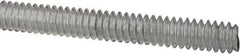 Value Collection - #10-24 UNC (Coarse), 6' Long, Low Carbon Steel Threaded Rod - Zinc-Plated Finish, Right Hand Thread - Industrial Tool & Supply