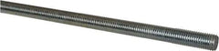 Made in USA - 3/4-10 UNC (Coarse), 6' Long, Low Carbon Steel Threaded Rod - Zinc-Plated Finish, Right Hand Thread - Industrial Tool & Supply