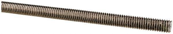 Made in USA - 3/8-16 UNC (Coarse), 6' Long, Stainless Steel Threaded Rod - Right Hand Thread - Industrial Tool & Supply