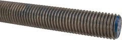 Made in USA - 1-8 UNC (Coarse), 6' Long, Stainless Steel Threaded Rod - Right Hand Thread - Industrial Tool & Supply