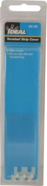 Ideal - 0.7mm High x 7.9" Long, Terminal Block End Cover - Use with 89-400 Terminal Strip Series - Industrial Tool & Supply