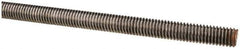 Value Collection - 3/8-16 UNC (Coarse), 6' Long, Alloy Steel Threaded Rod - Plain Finish, Right Hand Thread - Industrial Tool & Supply