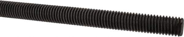 Value Collection - 1/2-13 UNC (Coarse), 6' Long, Alloy Steel Threaded Rod - Plain Finish, Right Hand Thread - Industrial Tool & Supply