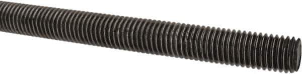 Value Collection - 5/8-11 UNC (Coarse), 6' Long, Alloy Steel Threaded Rod - Plain Finish, Right Hand Thread - Industrial Tool & Supply
