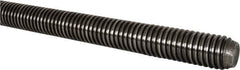 Value Collection - 1-1/2-6 UNC (Coarse), 6' Long, Alloy Steel Threaded Rod - Plain Finish, Right Hand Thread - Industrial Tool & Supply