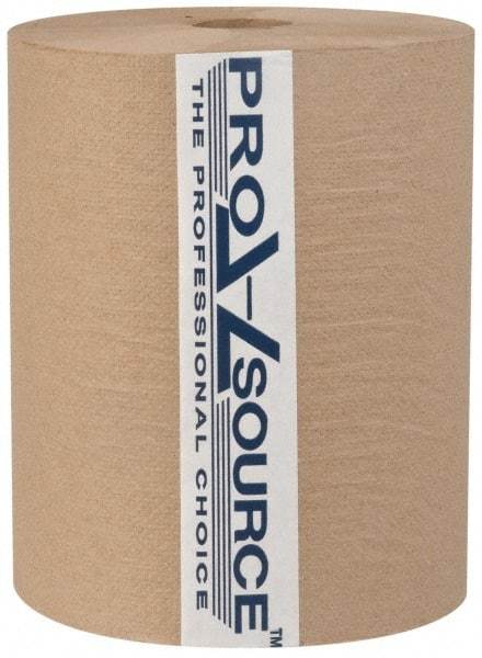 PRO-SOURCE - Hard Roll of 1 Ply Natural Paper Towels - 10" Wide, 600' Roll Length - Industrial Tool & Supply