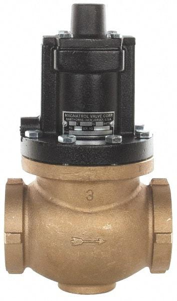 Magnatrol Valve - 3" Port, 2 Way, Solenoid Valve - Normally Open - Industrial Tool & Supply