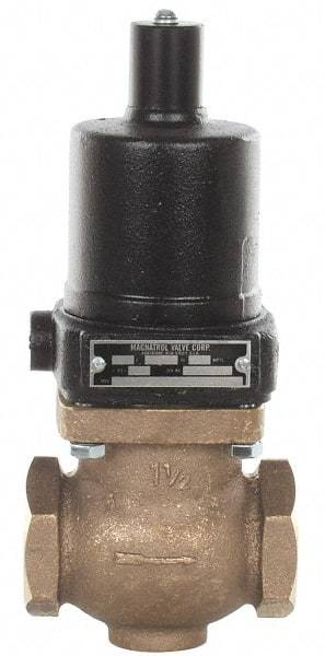 Magnatrol Valve - 1-1/2" Port, 2 Way, Solenoid Valve - Normally Open - Industrial Tool & Supply