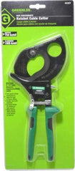 Greenlee - 11" OAL, 1,000 MCM Capacity, Cable Cutter - Molded Plastic Handle - Industrial Tool & Supply