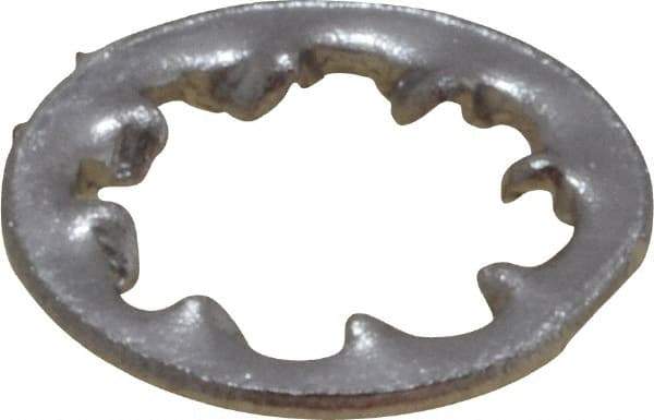 Value Collection - M4 Screw, 4.3mm ID, Stainless Steel Internal Tooth Lock Washer - 8mm OD, Uncoated, Grade 18-8 & Austenitic A2 - Industrial Tool & Supply
