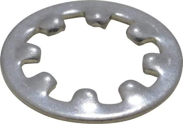 Value Collection - M5 Screw, 5.3mm ID, Stainless Steel Internal Tooth Lock Washer - 10mm OD, Uncoated, Grade 18-8 & Austenitic A2 - Industrial Tool & Supply