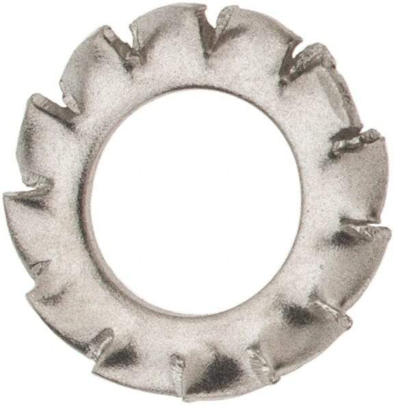 Value Collection - M4 Screw, 4.3mm ID, Stainless Steel External Tooth Lock Washer - 8mm OD, Uncoated, Grade 316 & Austenitic A4 - Industrial Tool & Supply