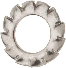 Value Collection - M4 Screw, 4.3mm ID, Stainless Steel External Tooth Lock Washer - 8mm OD, Uncoated, Grade 316 & Austenitic A4 - Industrial Tool & Supply