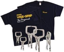 Irwin - 5 Piece C-Clamps Plier Set - Comes in Display Card - Industrial Tool & Supply