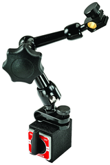 #660 - 1-3/16 x 1-9/16 x 1-3/8" Base Size  - Power On/Off with Triple-Jointed Arm - Magnetic Base Indicator Holder - Industrial Tool & Supply