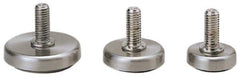 Sugatsune - 3/8-16 Bolt Thread, Stud Mount Leveling Pad & Mount - 220 Max Lb Capacity, 1-31/32" Base Diam - Industrial Tool & Supply