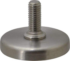 Sugatsune - 3/8-16 Bolt Thread, Stud Mount Leveling Pad & Mount - 792 Max Lb Capacity, 1-31/32" Base Diam - Industrial Tool & Supply