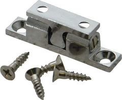 Sugatsune - 1.97" Long x 0.39" Wide x 0.63" High, Zinc Alloy Tension Catch - Chrome Plated, 2.9(6.4) N/Lb Pull Force, 3.1(6.8) N/Lb Push Force, 1-3/16" Long Strike, 23/64" Wide Strike - Industrial Tool & Supply