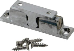 Sugatsune - 2-3/4" Long x 0.51" Wide x 0.91" High, Zinc Alloy Tension Catch - Chrome Plated, 3.3(7.2) N/Lb Pull Force, 4.3(9.4) N/Lb Push Force, 1-21/32" Long Strike, 13/32" Wide Strike - Industrial Tool & Supply