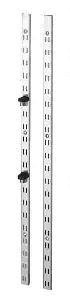 Sugatsune - Satin Stainless Steel Coated, Double Slot Standards Bracket - 71-5/8" Long, 15mm Wide - Industrial Tool & Supply