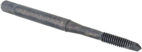 Regal Cutting Tools - #10-32 UNF, 2 Flute, Oxide Finish, Vanadium High Speed Steel Spiral Point Tap - Plug Chamfer, Right Hand Thread, 2-3/8" OAL, 1/2" Thread Length, 0.194" Shank Diam, 2B Class of Fit, Series Triple Crown - Exact Industrial Supply