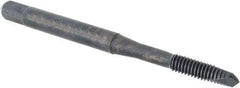 Regal Cutting Tools - #10-32 UNF, 2 Flute, Oxide Finish, Vanadium High Speed Steel Spiral Point Tap - Plug Chamfer, Right Hand Thread, 2-3/8" OAL, 1/2" Thread Length, 0.194" Shank Diam, 2B Class of Fit, Series Triple Crown - Exact Industrial Supply