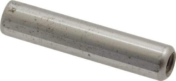 Gibraltar - 5/16" Diam x 1-1/2" Pin Length C-1215 Case Hardened Steel Pull Out Dowel Pin - 1 Beveled & 1 Threaded End - Industrial Tool & Supply