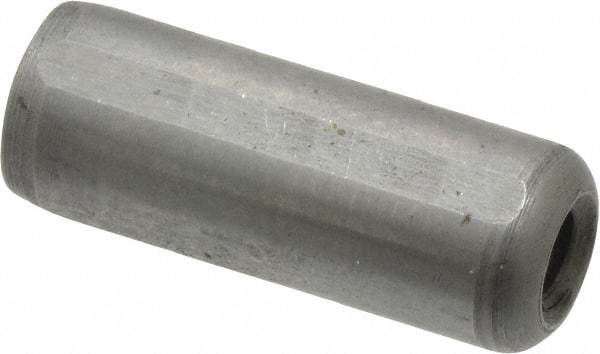 Gibraltar - 3/8" Diam x 1" Pin Length C-1215 Case Hardened Steel Pull Out Dowel Pin - 1 Beveled & 1 Threaded End - Industrial Tool & Supply