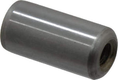 Gibraltar - 1/2" Diam x 1" Pin Length C-1215 Case Hardened Steel Pull Out Dowel Pin - 1 Beveled & 1 Threaded End - Industrial Tool & Supply