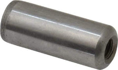 Gibraltar - 1/2" Diam x 1-1/4" Pin Length C-1215 Case Hardened Steel Pull Out Dowel Pin - 1 Beveled & 1 Threaded End - Industrial Tool & Supply