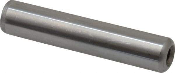 Gibraltar - 1/2" Diam x 2-1/2" Pin Length C-1215 Case Hardened Steel Pull Out Dowel Pin - 1 Beveled & 1 Threaded End - Industrial Tool & Supply