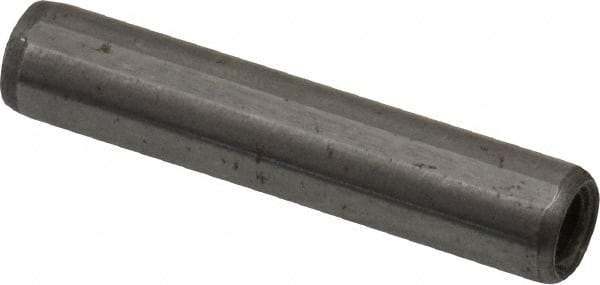 Gibraltar - 1/4" Diam x 1-1/4" Pin Length C-1215 Case Hardened Steel Pull Out Dowel Pin - 1 Beveled & 1 Threaded End - Industrial Tool & Supply