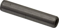 Gibraltar - 1/4" Diam x 1-1/4" Pin Length C-1215 Case Hardened Steel Pull Out Dowel Pin - 1 Beveled & 1 Threaded End - Industrial Tool & Supply