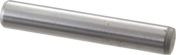 Gibraltar - 1/4" Diam x 1-1/2" Pin Length C-1215 Case Hardened Steel Pull Out Dowel Pin - 1 Beveled & 1 Threaded End - Industrial Tool & Supply