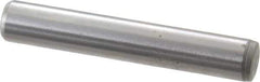 Gibraltar - 1/4" Diam x 1-1/2" Pin Length C-1215 Case Hardened Steel Pull Out Dowel Pin - 1 Beveled & 1 Threaded End - Industrial Tool & Supply