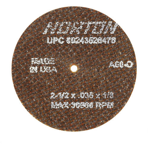 ‎2-1 /2″ × 0.035″ × 1/8″ Small Diameter Cut-Off Wheel Type 01 Straight 60 Grit Aluminum Oxide - Industrial Tool & Supply
