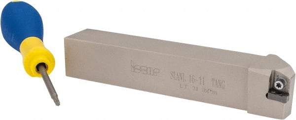 Iscar - SLAN, Left Hand Cut, 1" Shank Height x 1" Shank Width, Negative Rake Indexable Turning Toolholder - 6" OAL, LNMX 1104 Insert Compatibility, Series Heliturn - Industrial Tool & Supply
