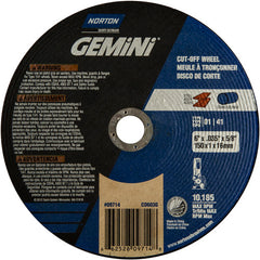 150 mm × 1 mm × 5/8″ Gemini Circular Saw Cut-Off Wheel U57A 60 O Type 01/41 - Industrial Tool & Supply
