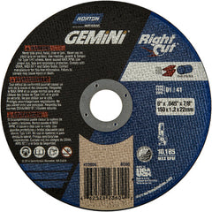 6 x .045 × 7/8″ Gemini RightCut Right Angle Cut-Off Wheel A 36 Q B Type 01/41 - Industrial Tool & Supply