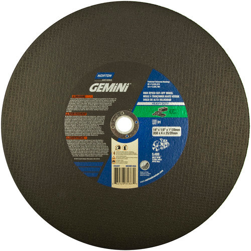 14″ × 1/8″ × 1″ Concrete HD High Speed Cut-Off Wheel Type 01 Straight 24 Grit - Industrial Tool & Supply