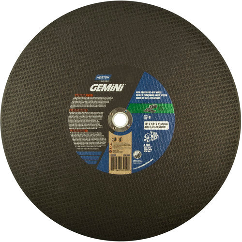 14″ × 1/8″ × 1″ Concrete High Speed Cut-Off Wheel Type 01 Straight Silicon Carbide - Industrial Tool & Supply