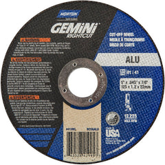 5″ × 0.045″ × 7/8″ Right Angle Cut-Off Wheel Gemini RightCut ALU 36 Grit - Industrial Tool & Supply